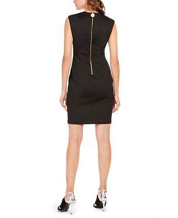 Calvin Klein Asymmetrical Sheath Dress - Macy's