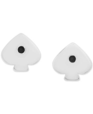 Silver-Tone Pav&eacute; & Large Crystal Round Stud Earrings