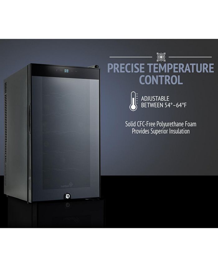 Ivation 18 Bottle Wine Cooler with Door Lock Macy's