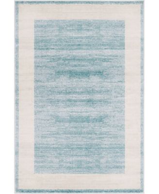 Yorkville Uptown Jzu007 Turquoise 4' x 6' Area Rug