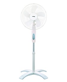 F-1760 16" Wave Oscillating 3-Speed Stand Fan with Remote Control