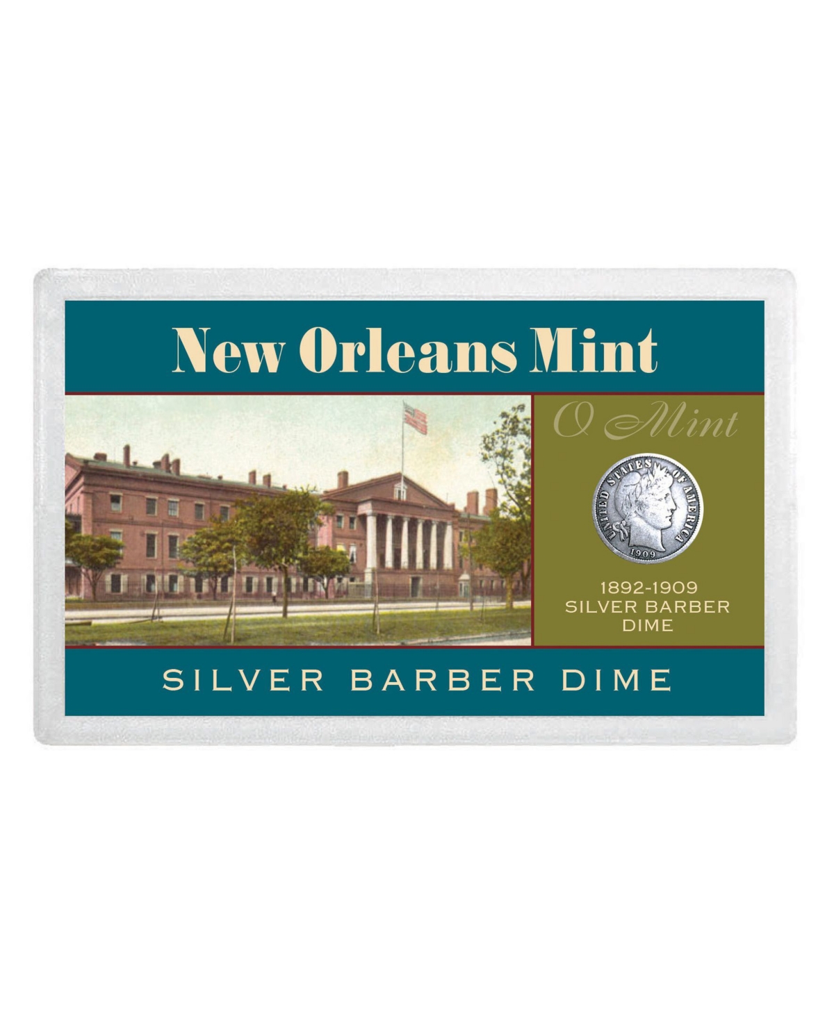 American Coin Treasures New Orleans Mint Silver Barber Dime Over 100-Years Old