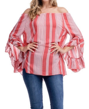 image of Fever 3/4 Symphony Sleeve Blouse