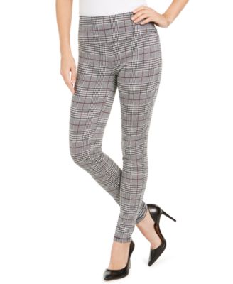 gray plaid leggings