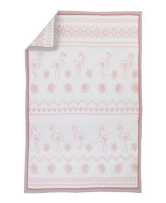 pink flamingo baby bedding