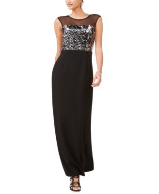 vince camuto black dress macys