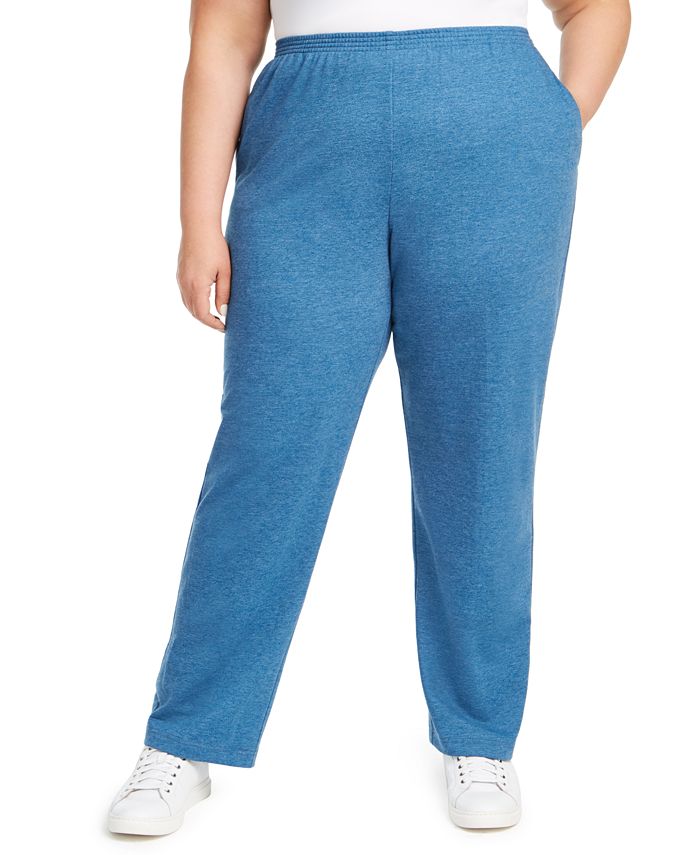 Alfred Dunner Plus Size All About Ease French Terry Pants - Macy's