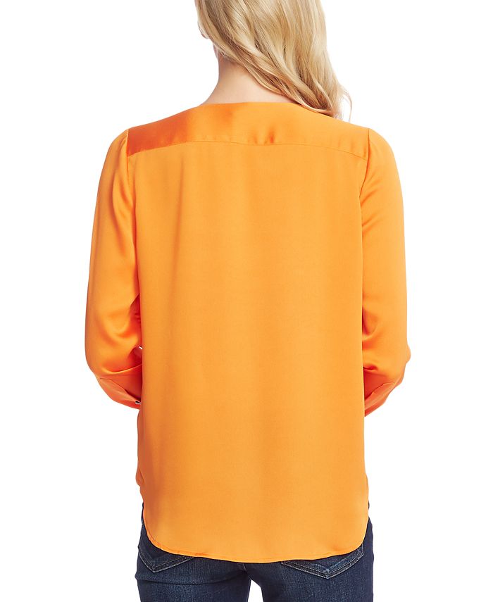 vince camuto faux wrap blouse