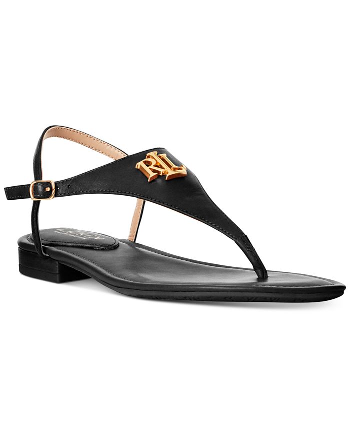 Lauren Ralph Lauren Ellington Flat Sandals Reviews Sandals Shoes Macy S