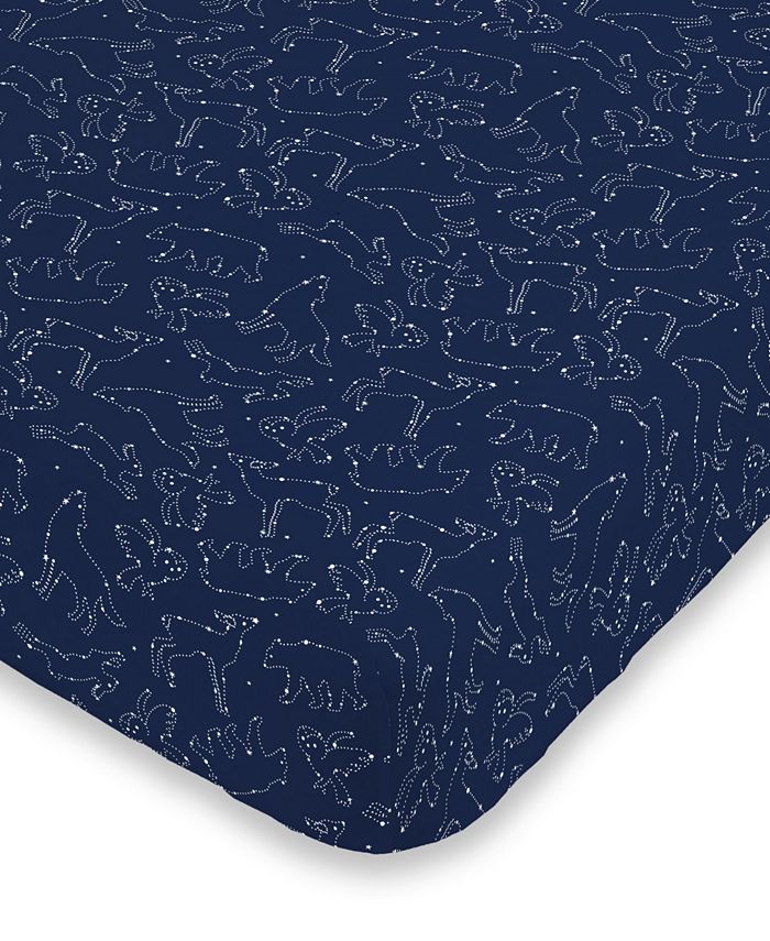 NoJo - Cosmic Constellations Fitted Mini Crib Sheet