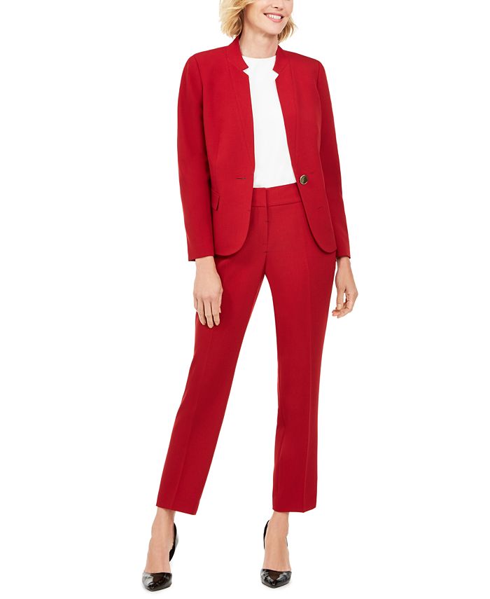 Le Suit Star Collar Pants Suit Macy s