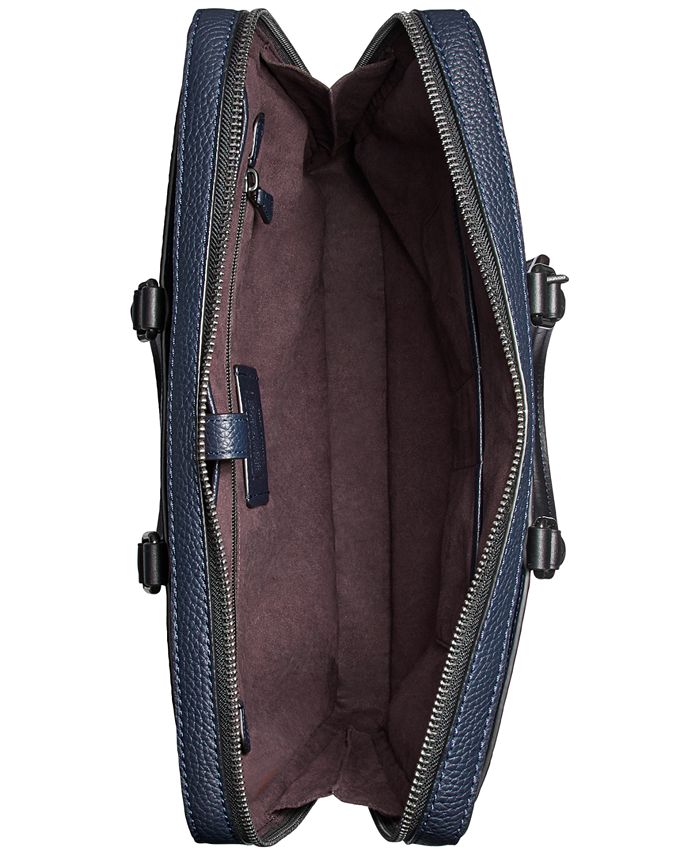 COACH Men's Metropolitan Slim Pebble Leather Briefcase Macy's