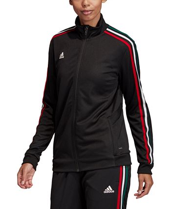 adidas Men's Tiro 21 Full Zip Track Jacket Black White Stripes – Strictly  Soccer Shoppe