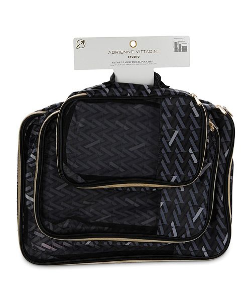 Adrienne Vittadini Small Travel Pouches Set Of 3 Reviews