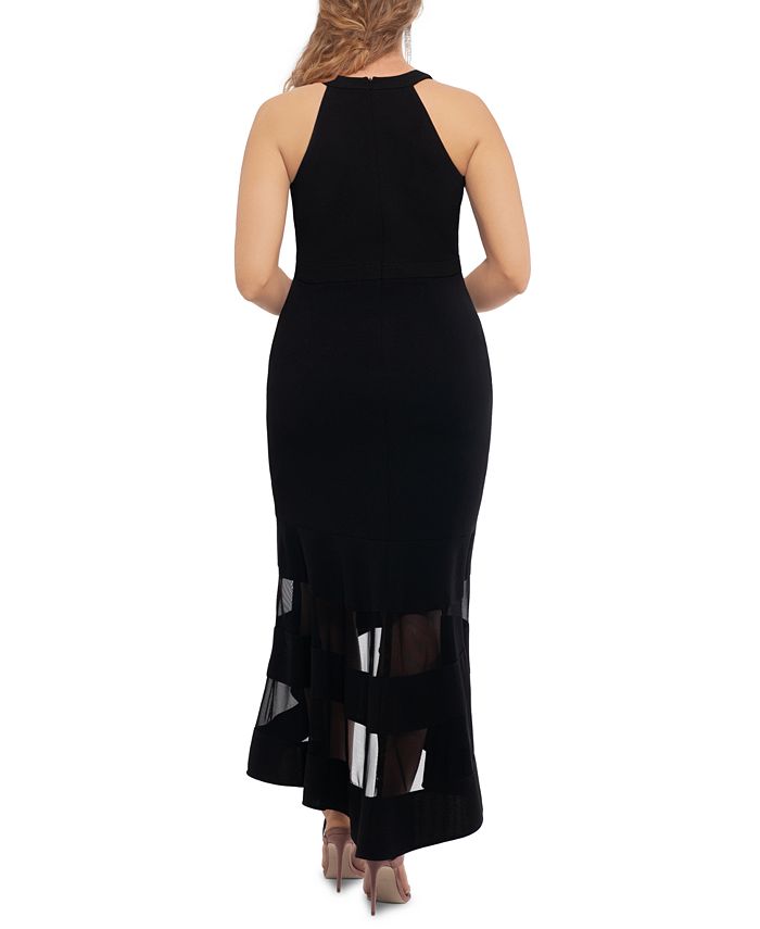 Xscape illusion mermaid cocktail dress store