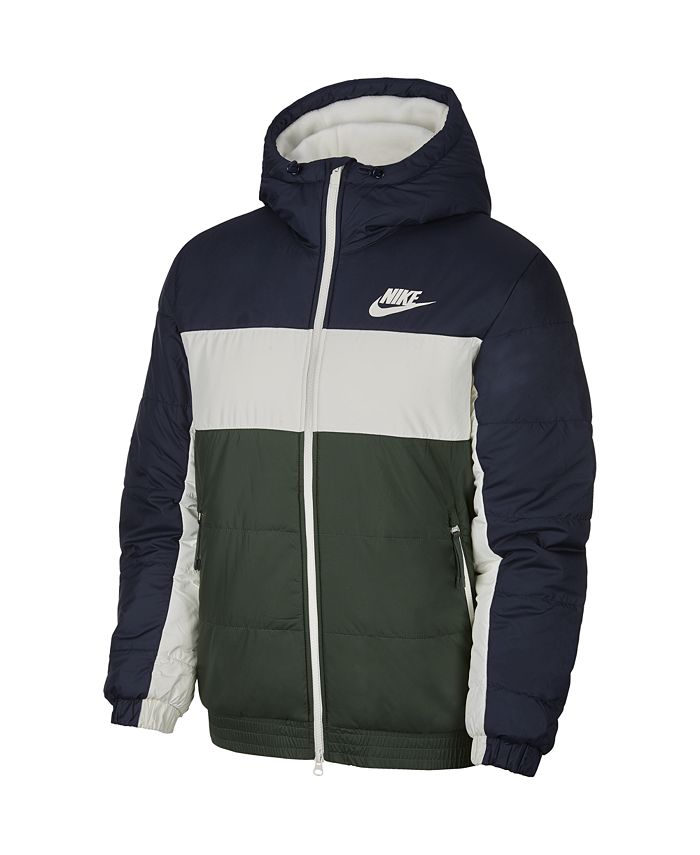 Nike Men's Sportswear Colorblocked Fleece-Lined Zip Jacket - Macy's