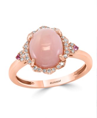 pink opal ring rose gold