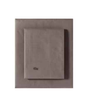 Lacoste Washed Percale Solid Twin Sheet Set Bedding