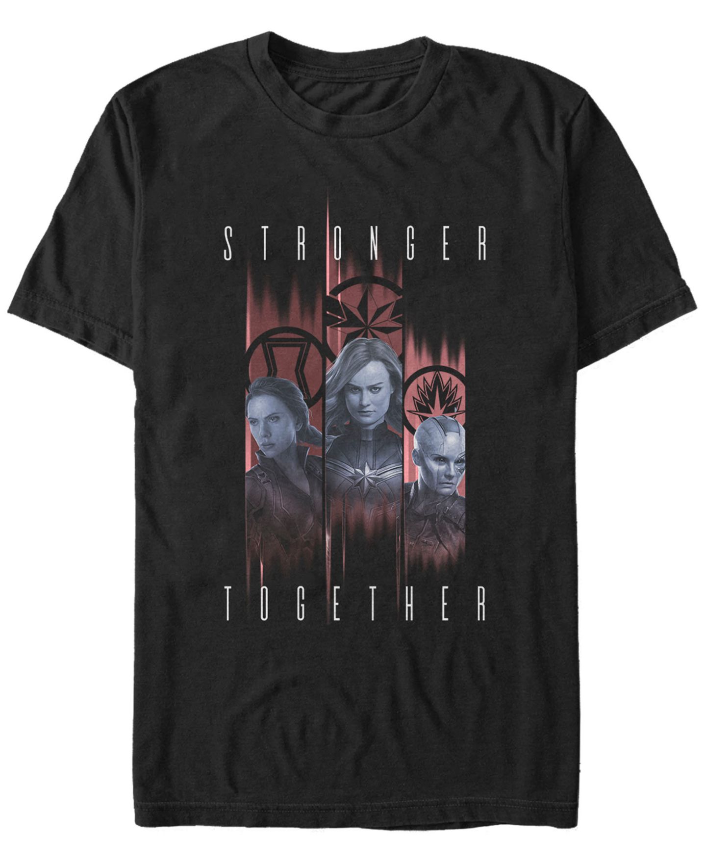Мужская футболка Fifth Sun Marvel Avengers Endgame Stronger Together Panel Portraits, Short Sleeve, цвет: Чёрный — фото 1