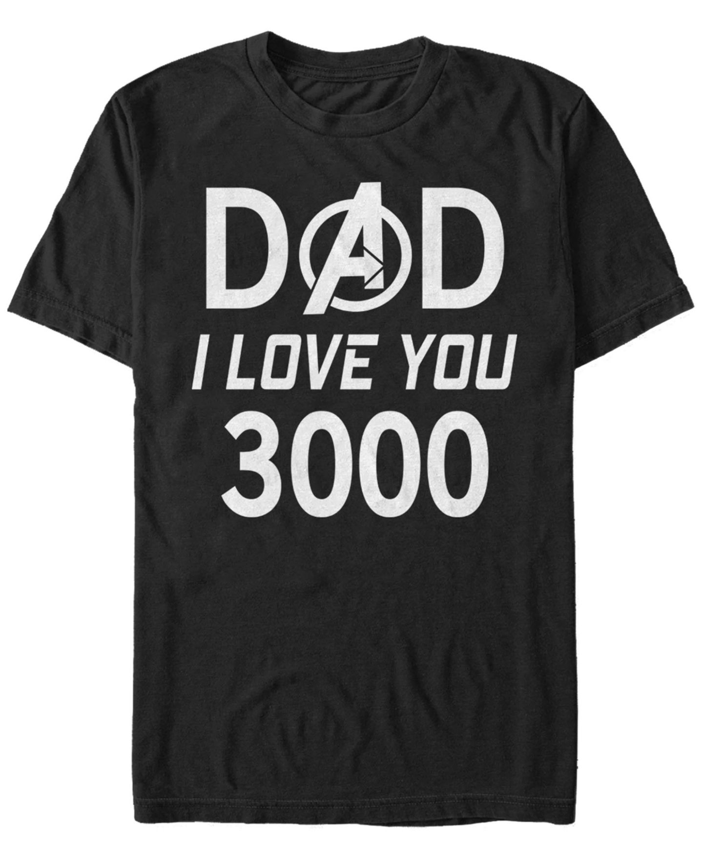 Мужская футболка Fifth Sun Marvel Avengers Endgame I Love You 3000 Dad, Short Sleeve, цвет: Чёрный — фото 1