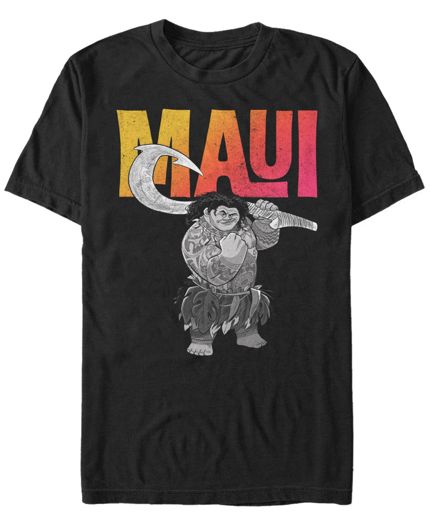 Мужская футболка Fifth Sun Disney Moana Maui Portrait, Short Sleeve, цвет: Чёрный — фото 1