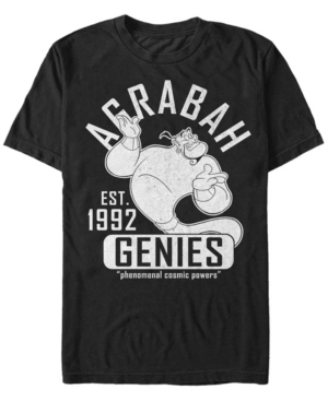 Disney Men's Aladdin Genie Collegiate Sports Short Sleeve T-Shirt