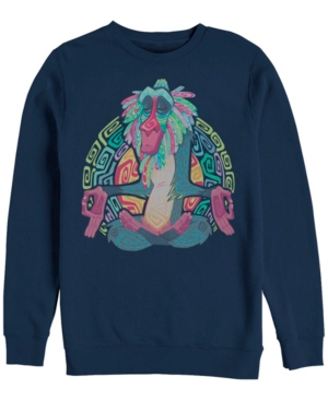Disney Men's Lion King Geometric Rafiki Crewneck Fleece