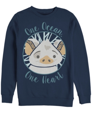 Disney Men's Moana Pua One Ocean One Heart Crewneck Fleece
