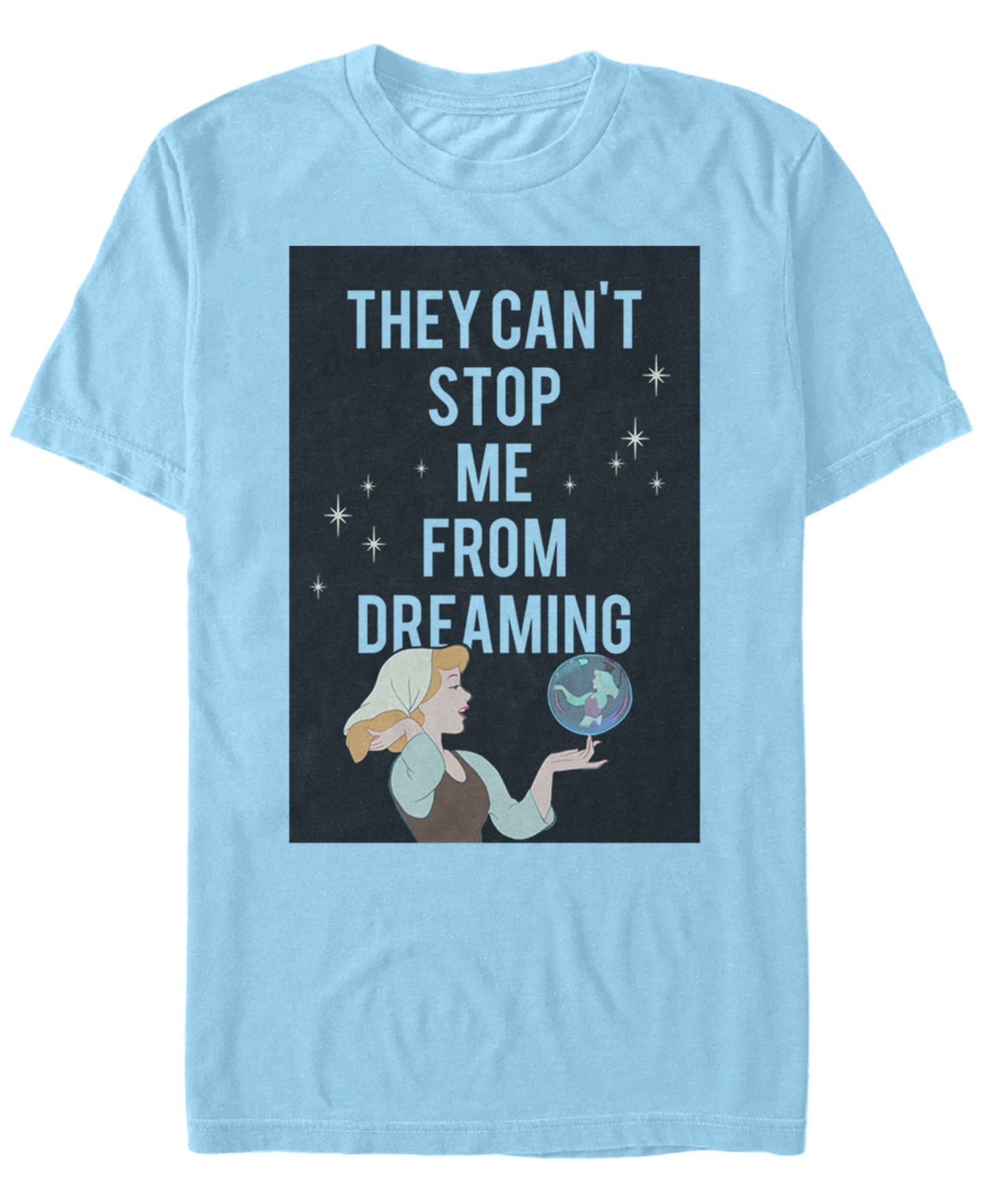 Мужская футболка Fifth Sun Disney Cinderella Can't Stop Dreaming, Short Sleeve, цвет: Синий — фото 1