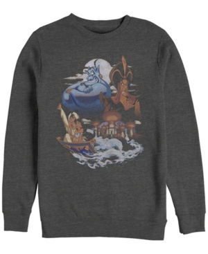 Disney Men's Aladdin Winds of Agrabah Main Cast Crewneck Fleece