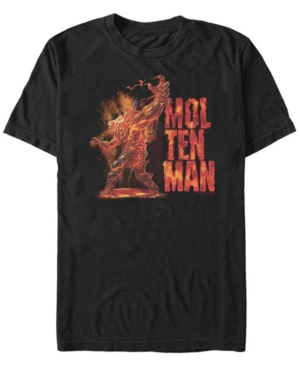 Marvel Men's Spider-Man Far From Home Molten Man Action Pose Short Sleeve T-shirt