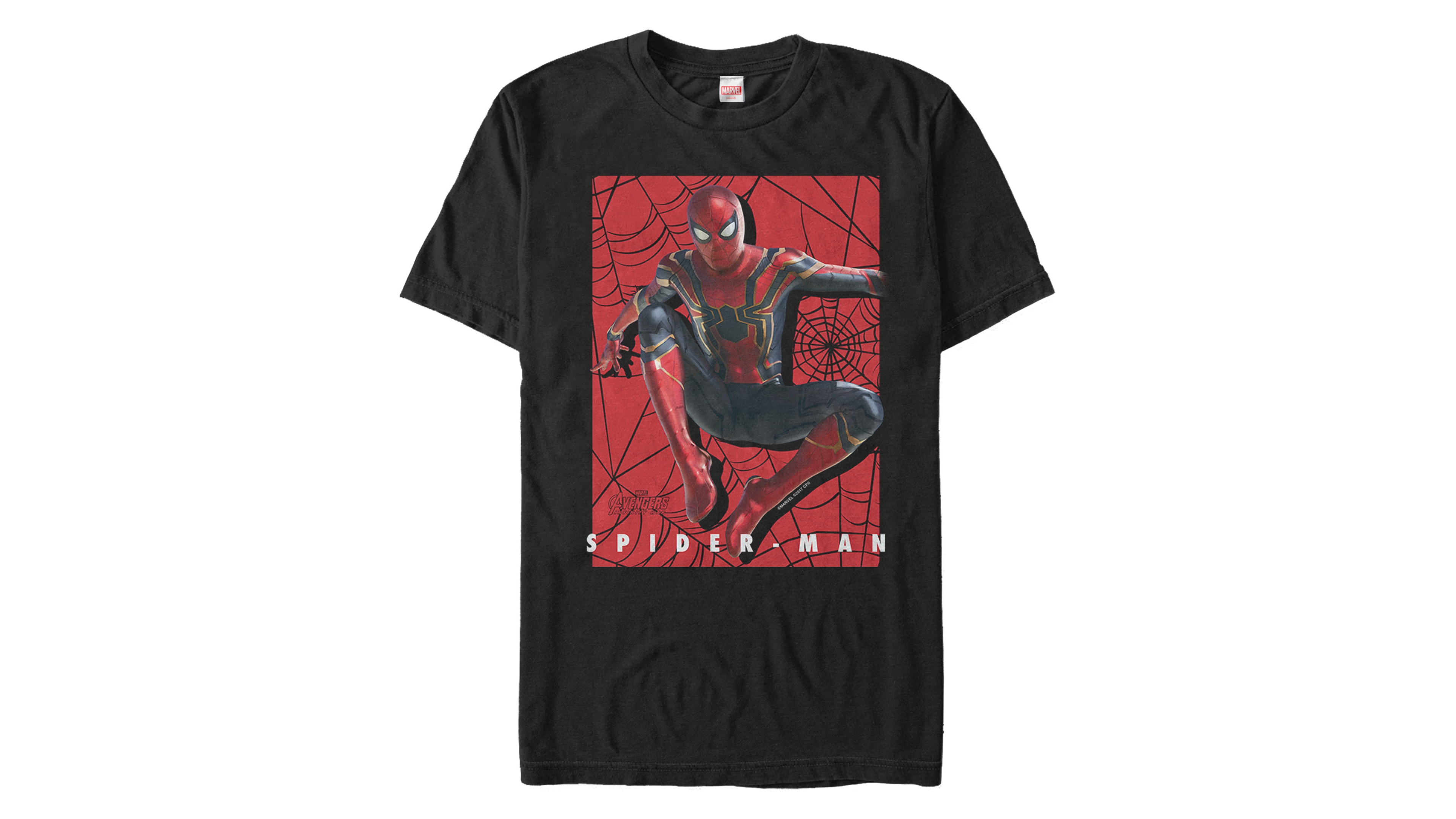 Marvel Men's Spider-Man Jumping Web Slinger, Short Sleeve T-shirt