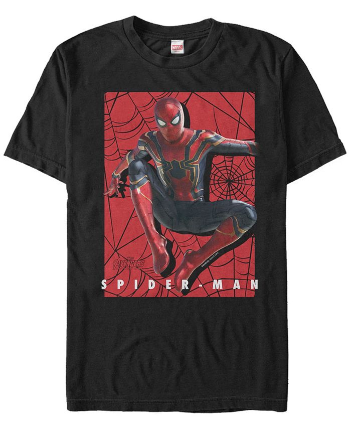 Fifth Sun Marvel Men's Spider-Man Jumping Web Slinger, Short Sleeve T ...
