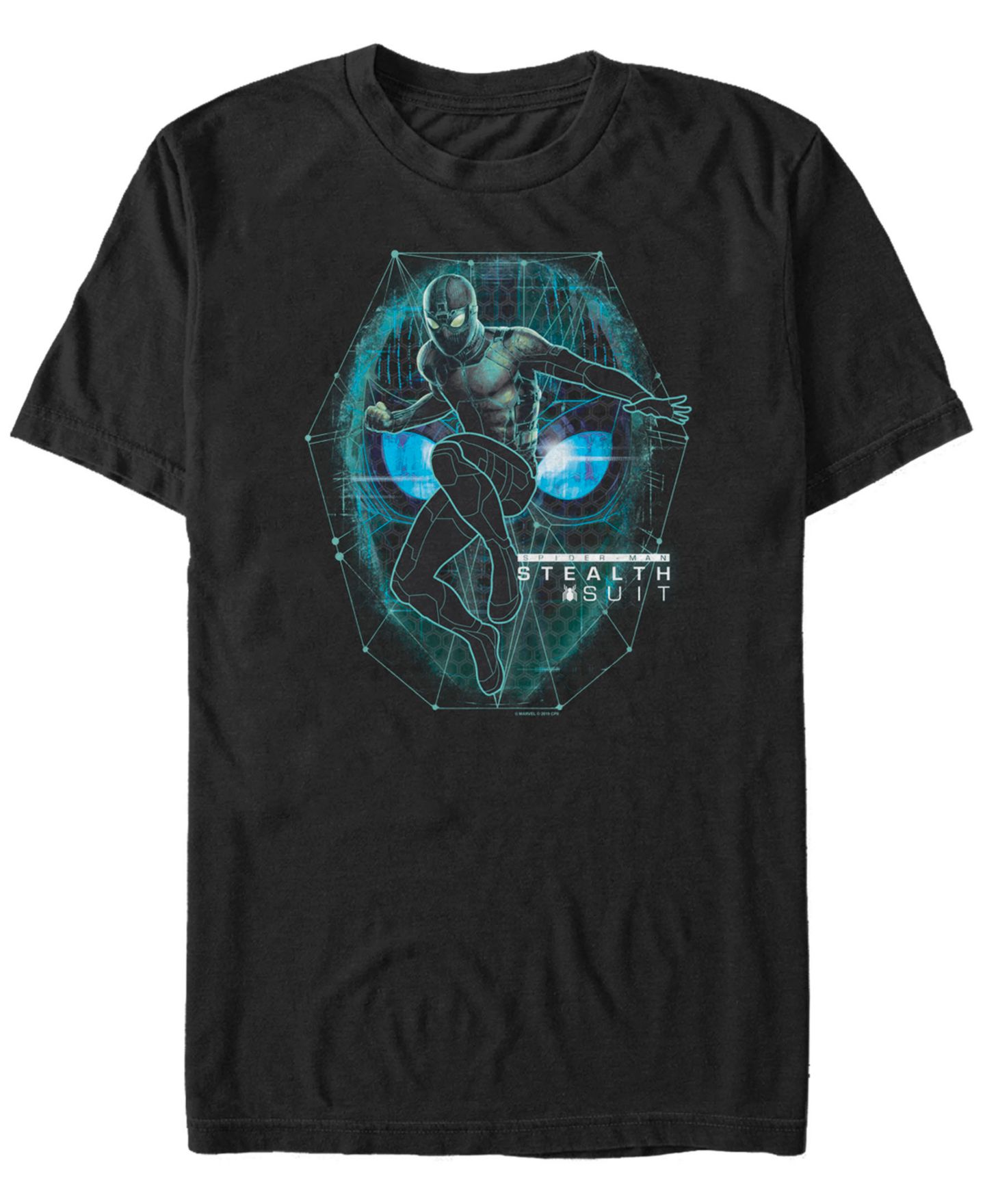 Мужская футболка Fifth Sun Marvel Spider-Man Far From Home Stealth Suit, Short Sleeve, цвет: Чёрный — фото 1