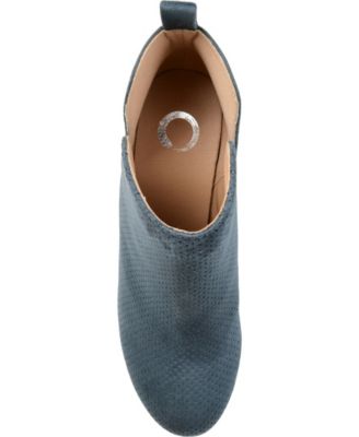 Journee Womens Mylee Medium and Wide Width Pull On Wedge Booties