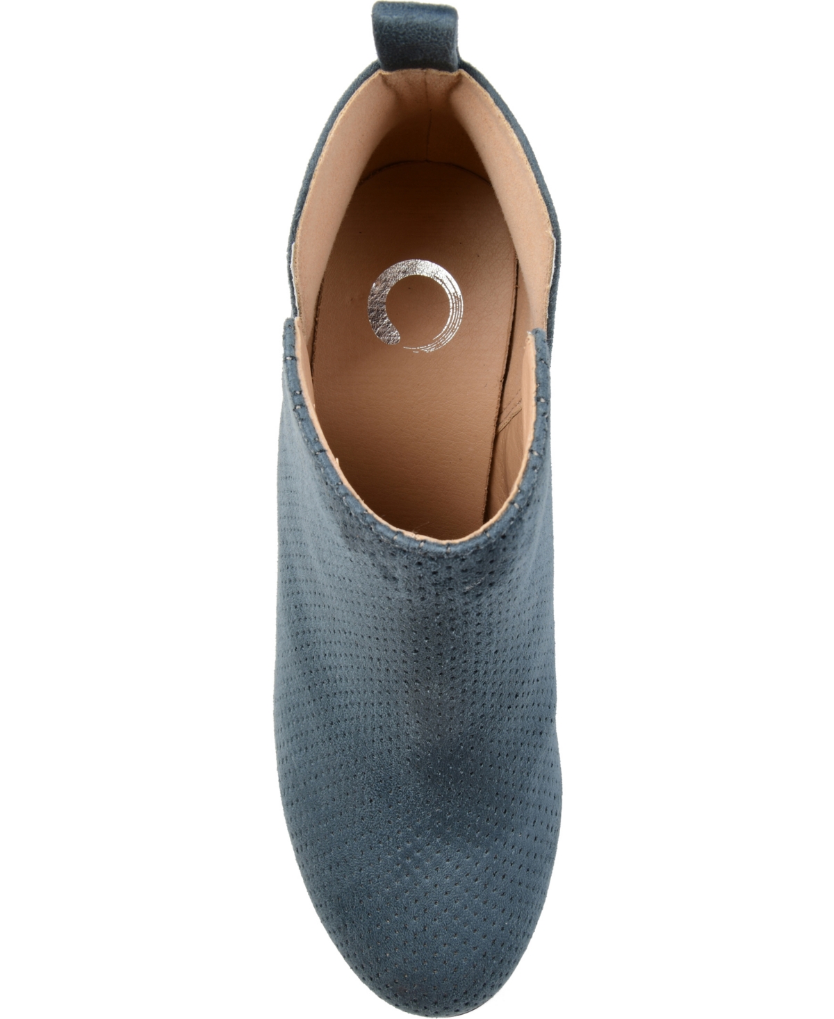 Journee Collection Women's Mylee Perforated Wedge Ankle Booties