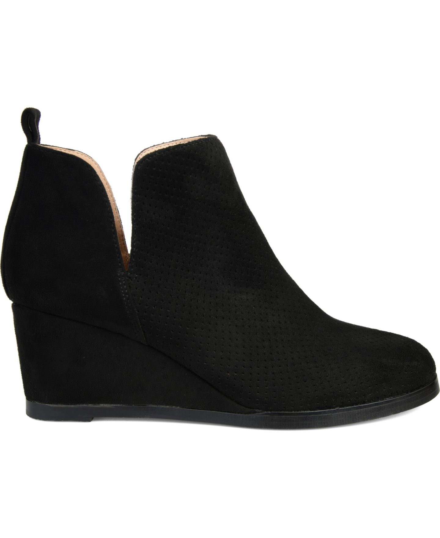 Женские ботинки Journee Collection Mylee Pull On Wedge Booties, цвет: Чёрный, вариант 1 — фото 2
