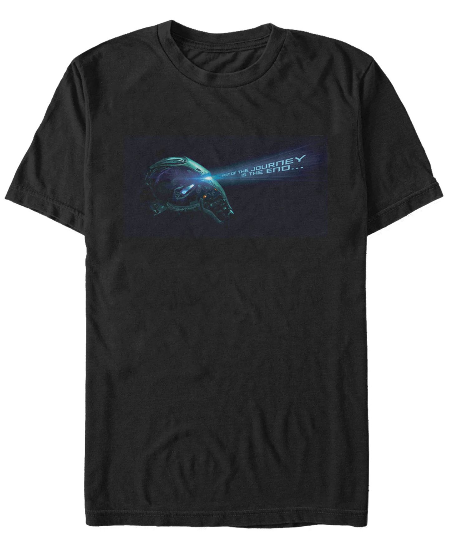 Мужская футболка Fifth Sun Marvel Avengers Endgame Iron Man Helmet, Short Sleeve, цвет: Чёрный — фото 1