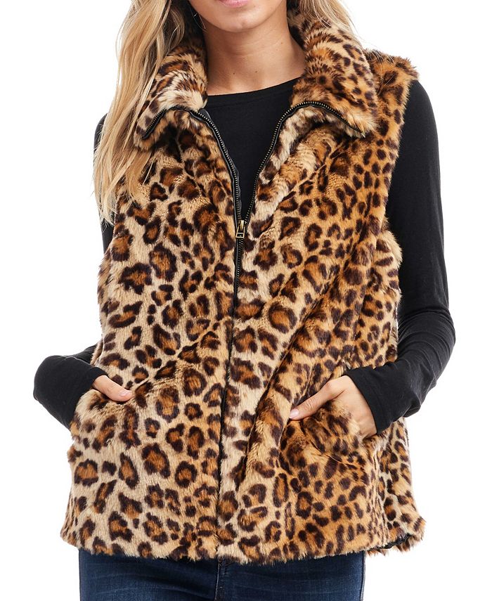 Fever Faux Fur Vest Macy s