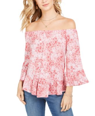 Style & Co - Printed Off-The-Shoulder Top