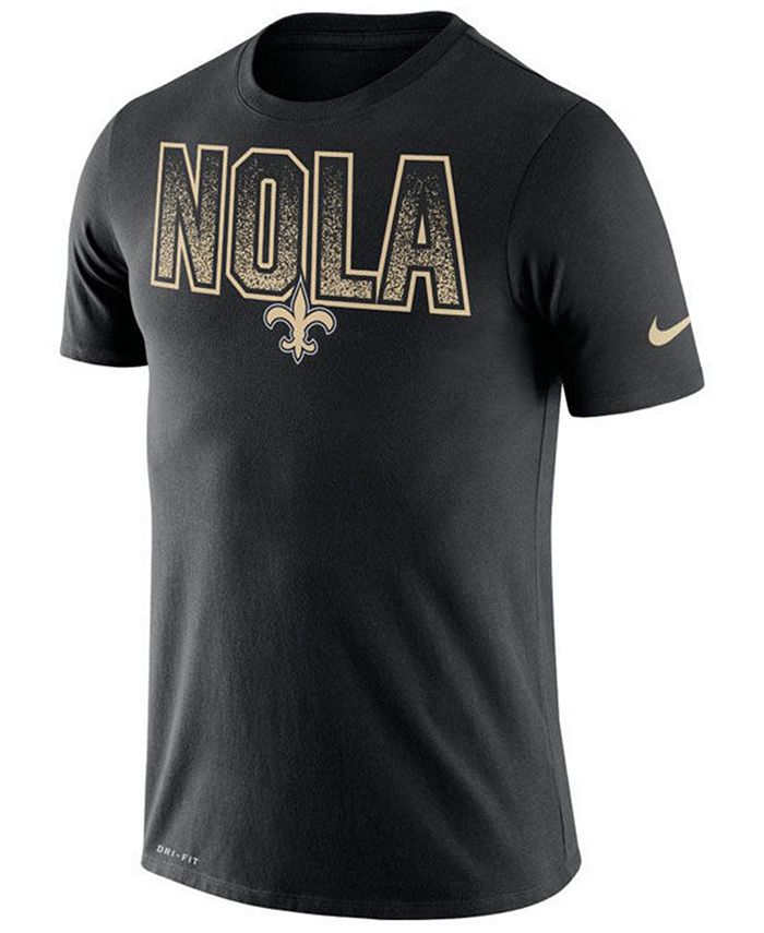 Nike Men's New Orleans Saints Dri-Fit Cotton Mezzo Local Verbiage T-Shirt -  Macy's