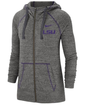 Nike Women's Lsu Tigers Gym Vintage Full-Zip Jacket