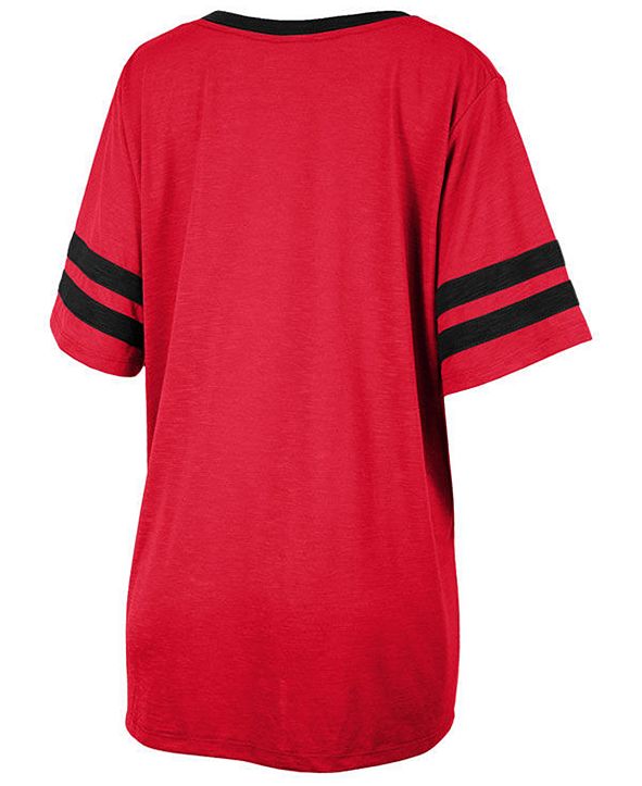 5th & Ocean Women&#39;s Atlanta Falcons Sleeve Stripe Slub T-Shirt & Reviews - Sports Fan Shop By ...
