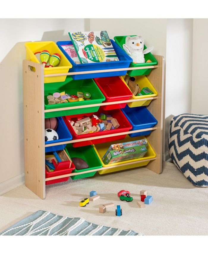 Honey Can Do Kids Toy Room Organizer with Totes, 12 Bins Macy's