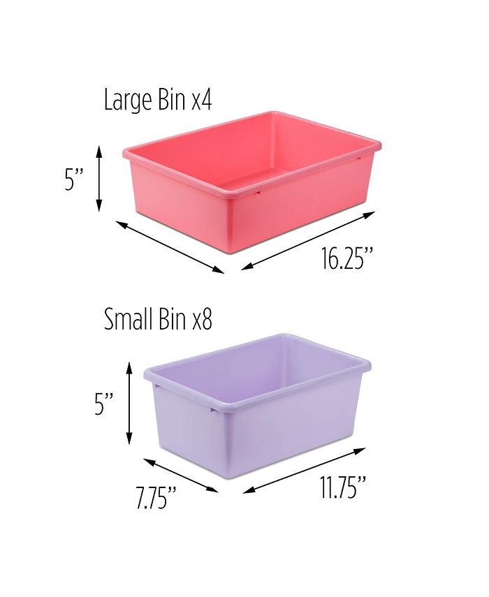 Honey Can Do CLOSEOUT! Kids Toy Room Organizer with Totes, 12 Bins Macy's