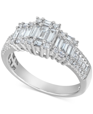 image of Diamond Baguette Ring (7/8 ct. t.w.) in 14k White Gold