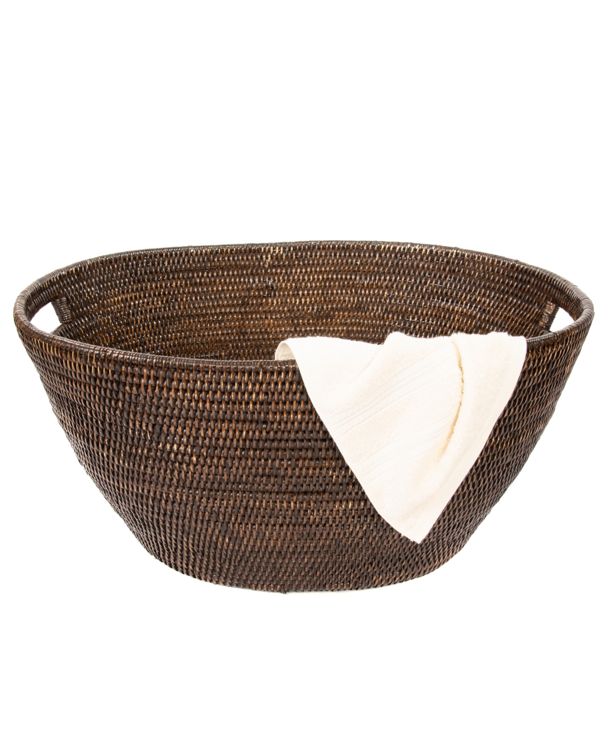 Artifacts Trading Company Artifacts Rattan Laundry Basket In Coffee Bean