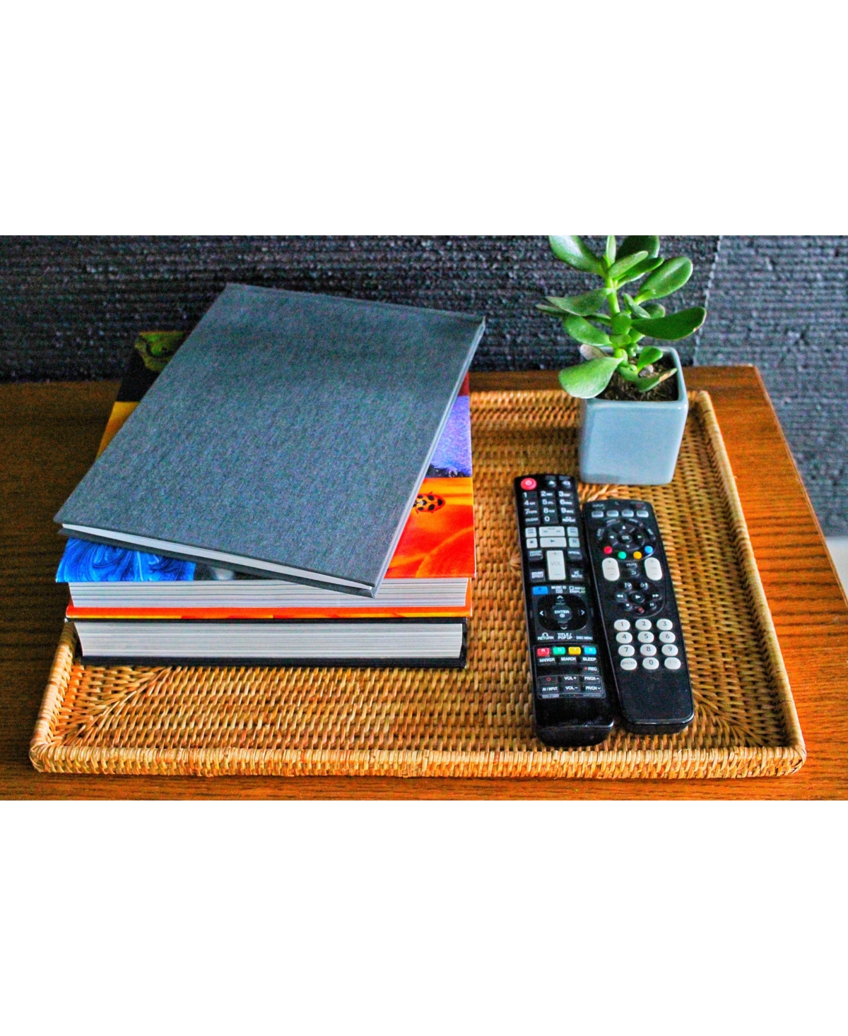 Artifacts Rattan Rectangular Flat Tray