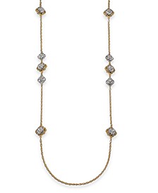 Two-Tone Crystal Palazzo Long Station Necklace, 42" + 2" extender, Created for Macy's