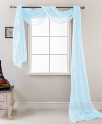Celine Sheer Sheer Curtain Scarf Valance